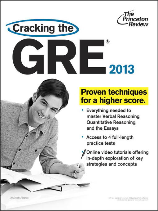 Title details for Cracking the GRE by Princeton Review - Available